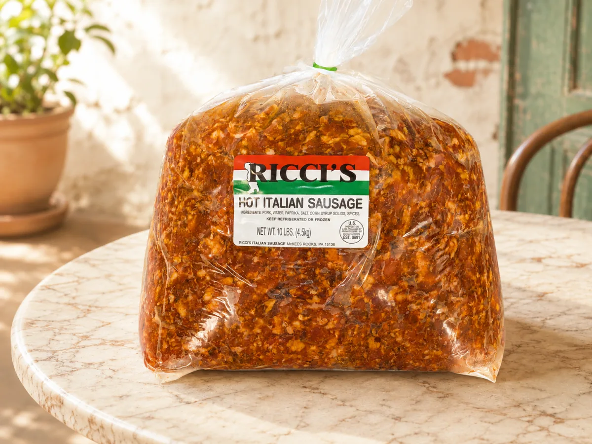 Hot Italian sausage, 10 lb bulk bag